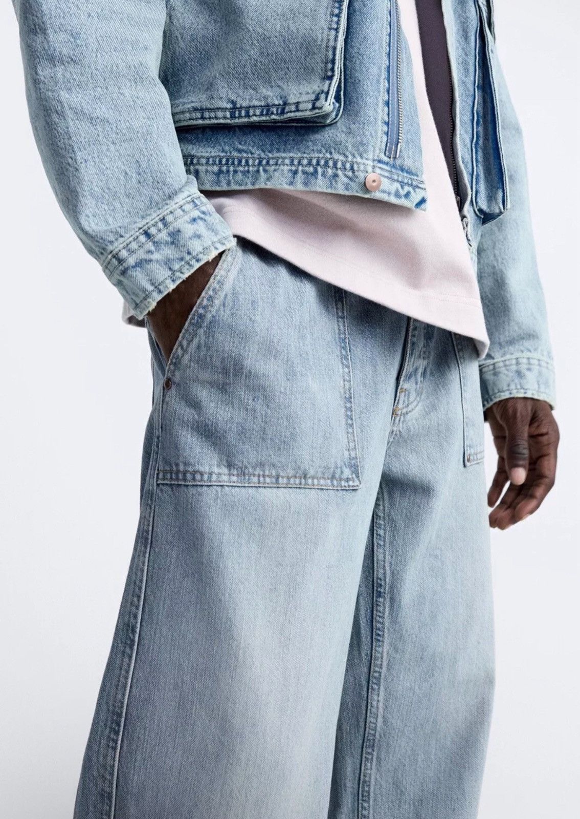 Entire Studios Zara Baggy Denim Jeans Size US 34 / EU 50 - 3 Thumbnail