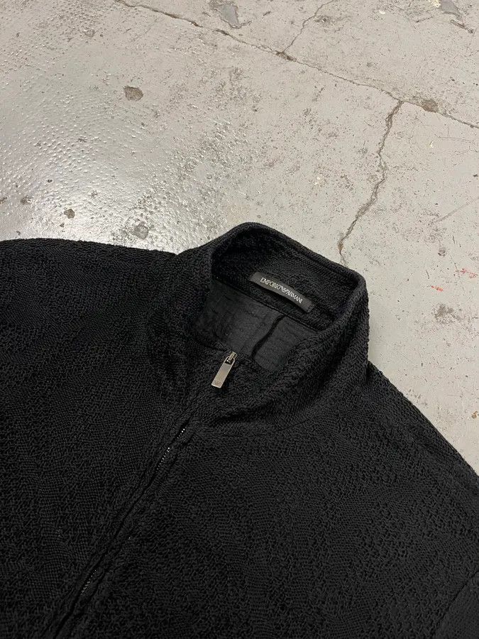 Emporio Armani SS2020 Emporio Armani Relief Black Jacket Size US M / EU 48-50 / 2 - 5 Thumbnail