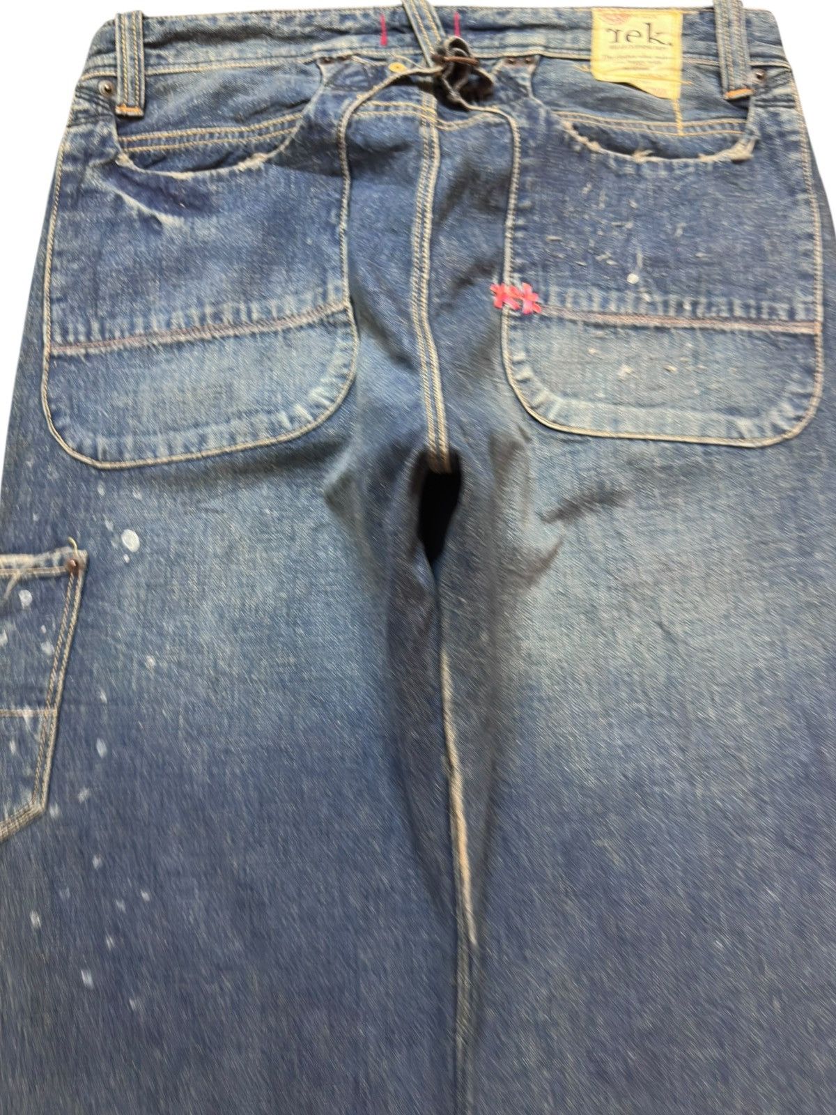 Ekam Vintage Rek Baggy Mudwash Cargo Denim Size US 31 - 6 Thumbnail