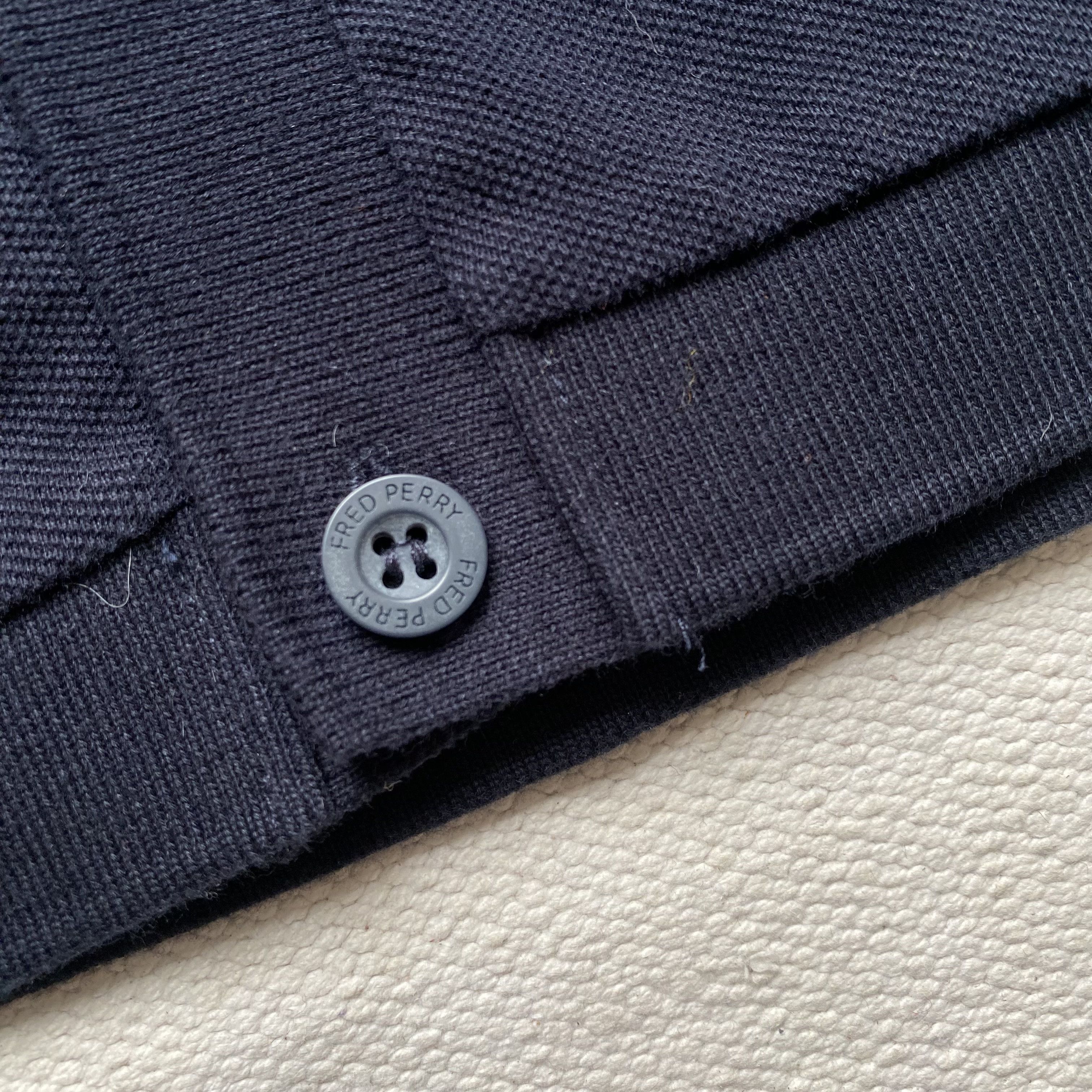 Fred Perry 🔥 Fred Perry luxury Classic Cardigan Nawy Sweater Oldmoney Size US S / EU 44-46 / 1 - 6 Thumbnail