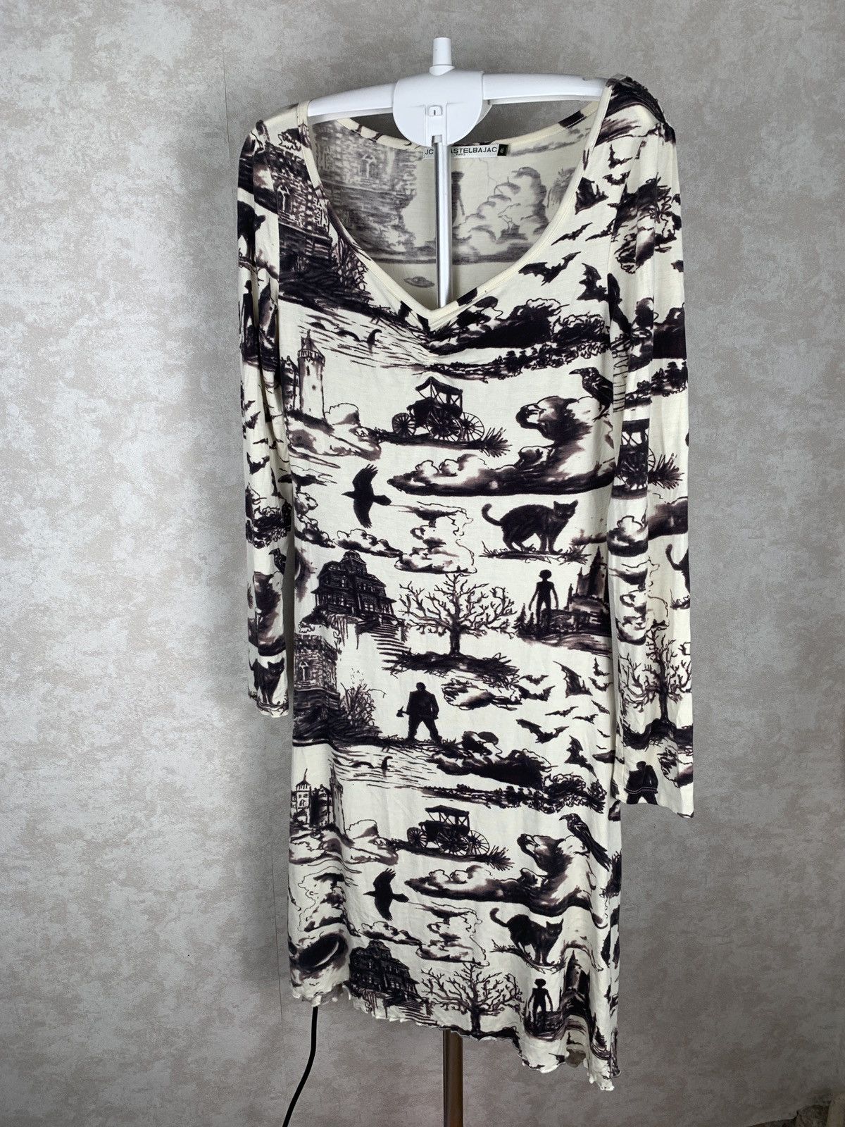 Jean Charles De Castelbajac × Vintage Jean Charles De Castelbajac Gothica Dress Size M / US 6-8 / IT 42-44 - 3 Thumbnail