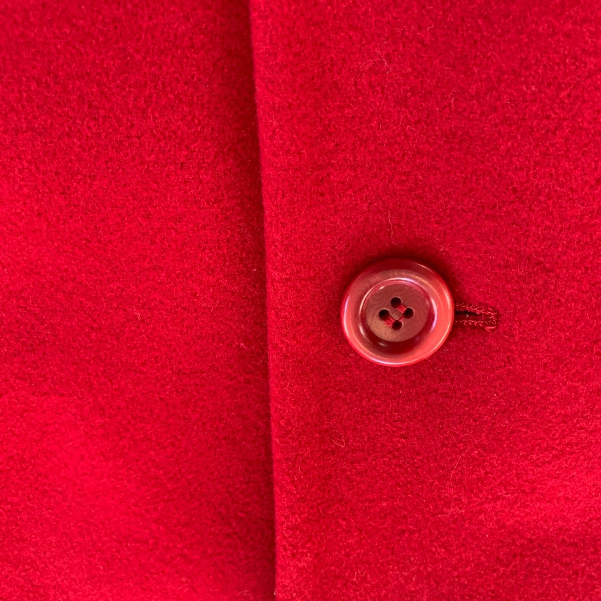 L.L. Bean LL Bean Wool & Cashmere Red Pea Coat 12 Size XL / US 12-14 / IT 48-50 - 9 Thumbnail