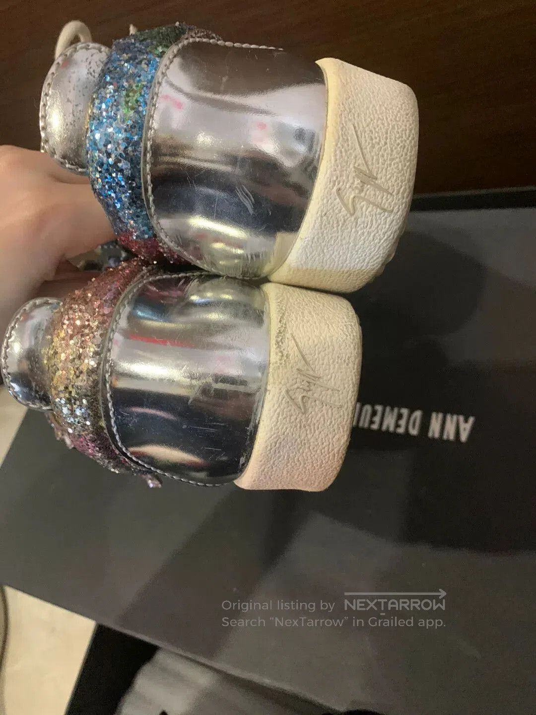 Giuseppe Zanotti Giuseppe Zanotti Women's Glitter Sneakers. Size US 5 / IT 35 - 5 Thumbnail