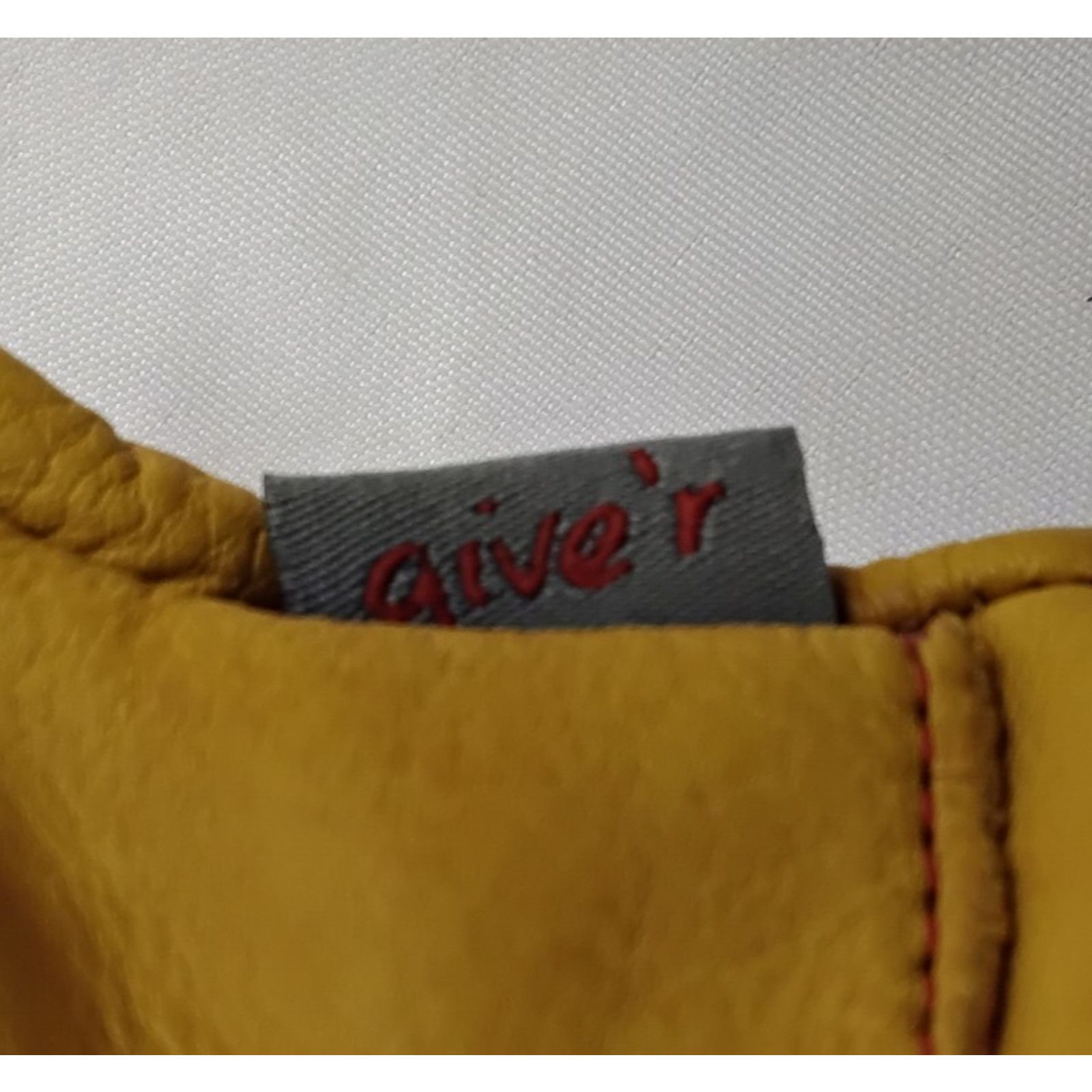 Other Give'r 4 Season Leather Work Gloves Size M Insulated Waxed Size ONE SIZE - 7 Thumbnail