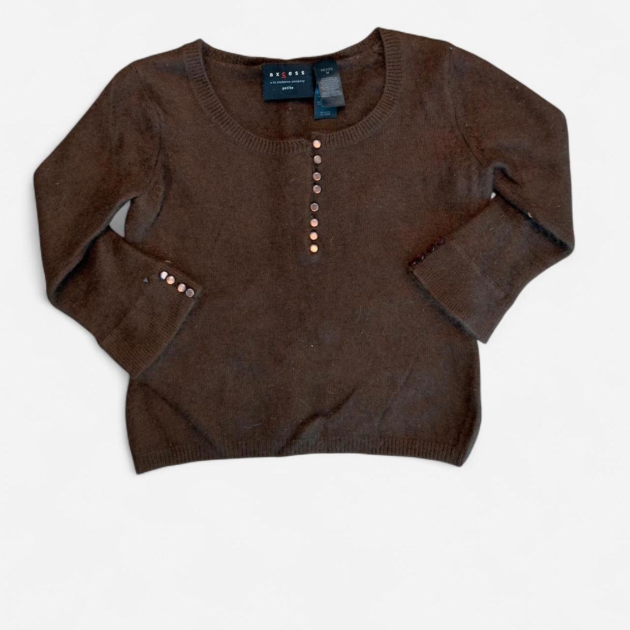 Liz Claiborne Liz Claiborne Women's brown Jumpers Size US 27 - 1 Thumbnail