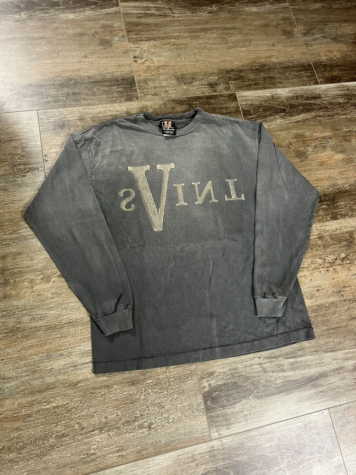 image of Saint Michael x Vlone Longsleeve in Brown, Men's (Size Large)