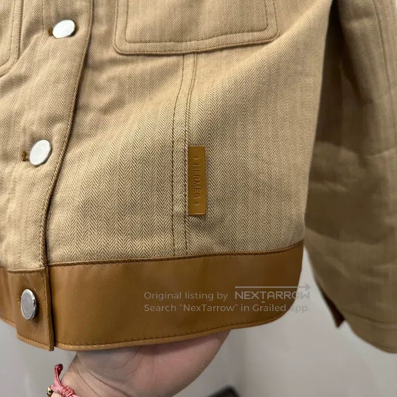 Hermes Hermes Patch Leather Logo Two-Way Wear Jacket Size XS / US 0-2 / IT 36-38 - 6 Thumbnail