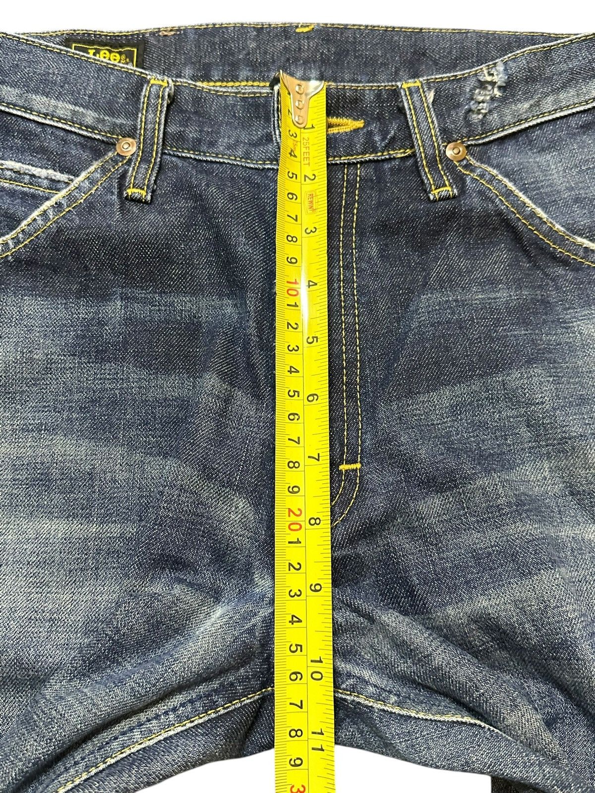 Lee Vintage Lee Riders Blue Faded Wash Style Wide Leg Jeans Size US 28 / EU 44 - 15 Thumbnail