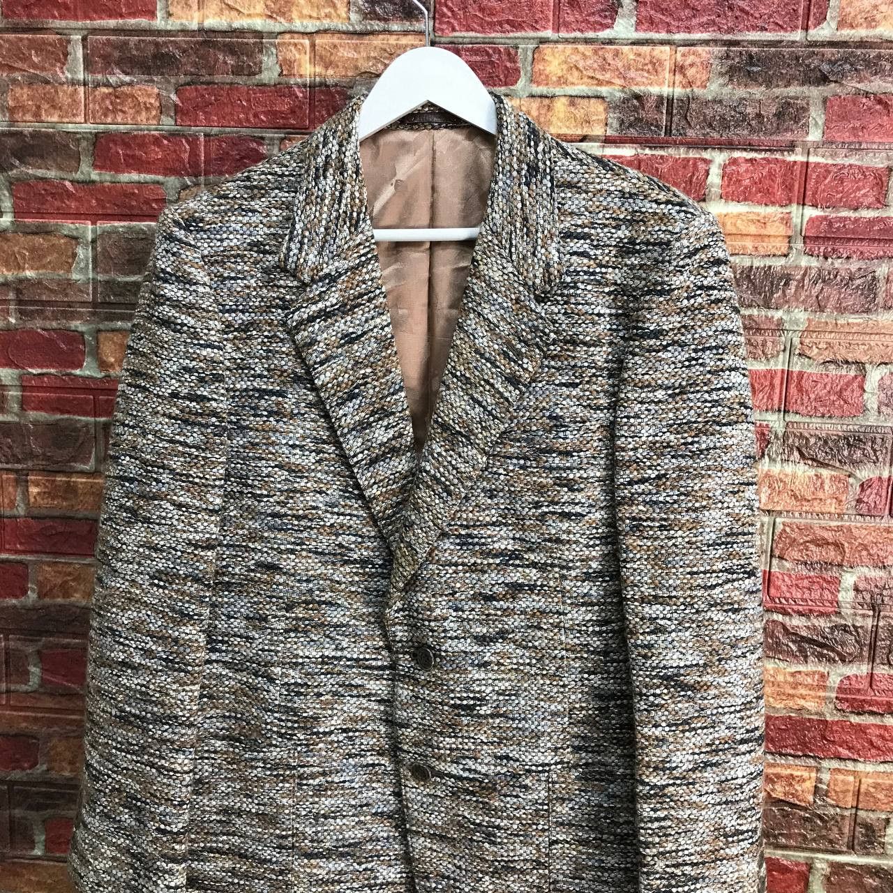 Japanese Brand GOLDEN TWEED GENUINE ROYAL TOKYO TWEED KNITTED COAT Size US M / EU 48-50 / 2 - 3 Thumbnail