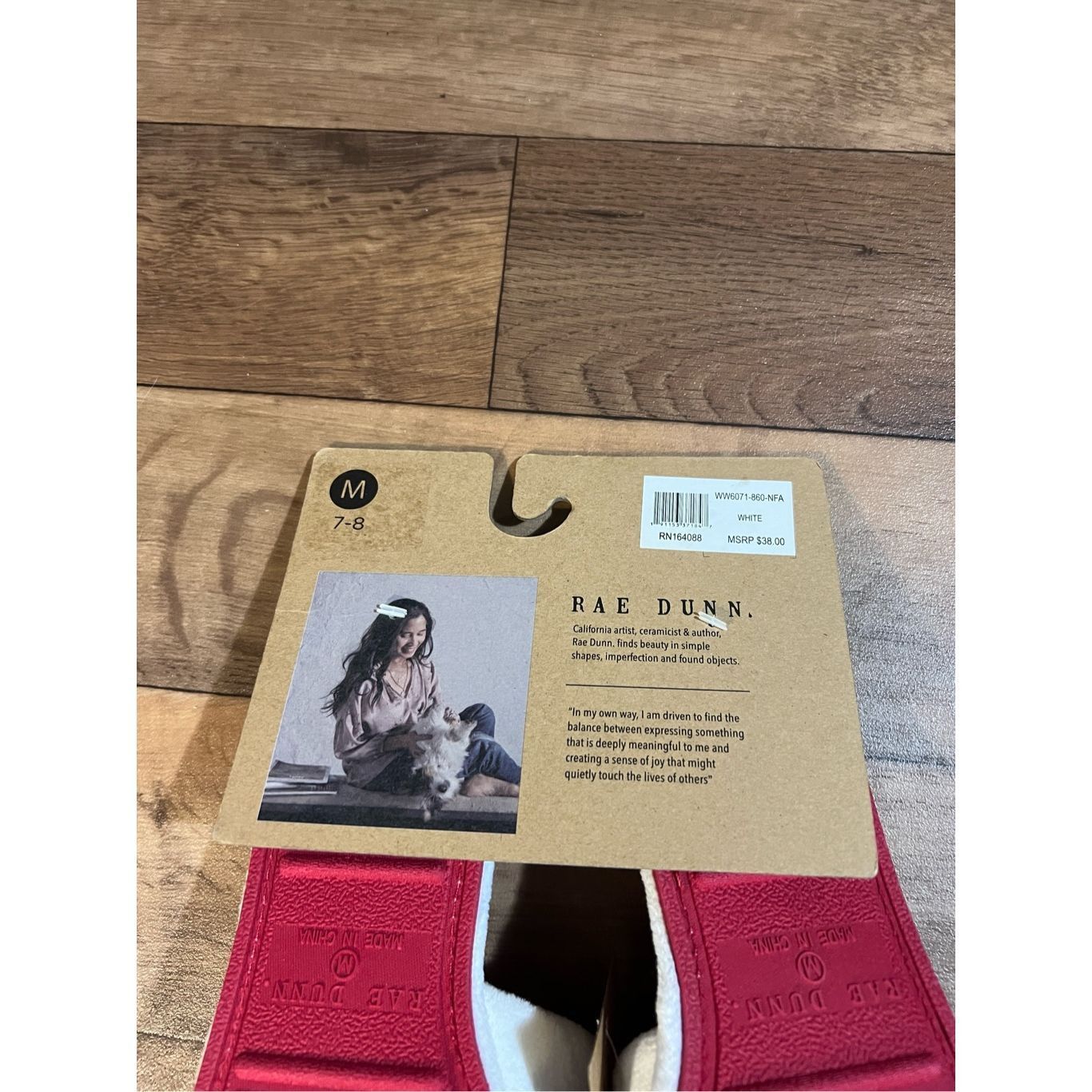 Other Rae Dunn USA Woman’s Slippers Size Medium 7-8 NEW MSRP $38 Size US 7 / IT 37 - 8 Thumbnail