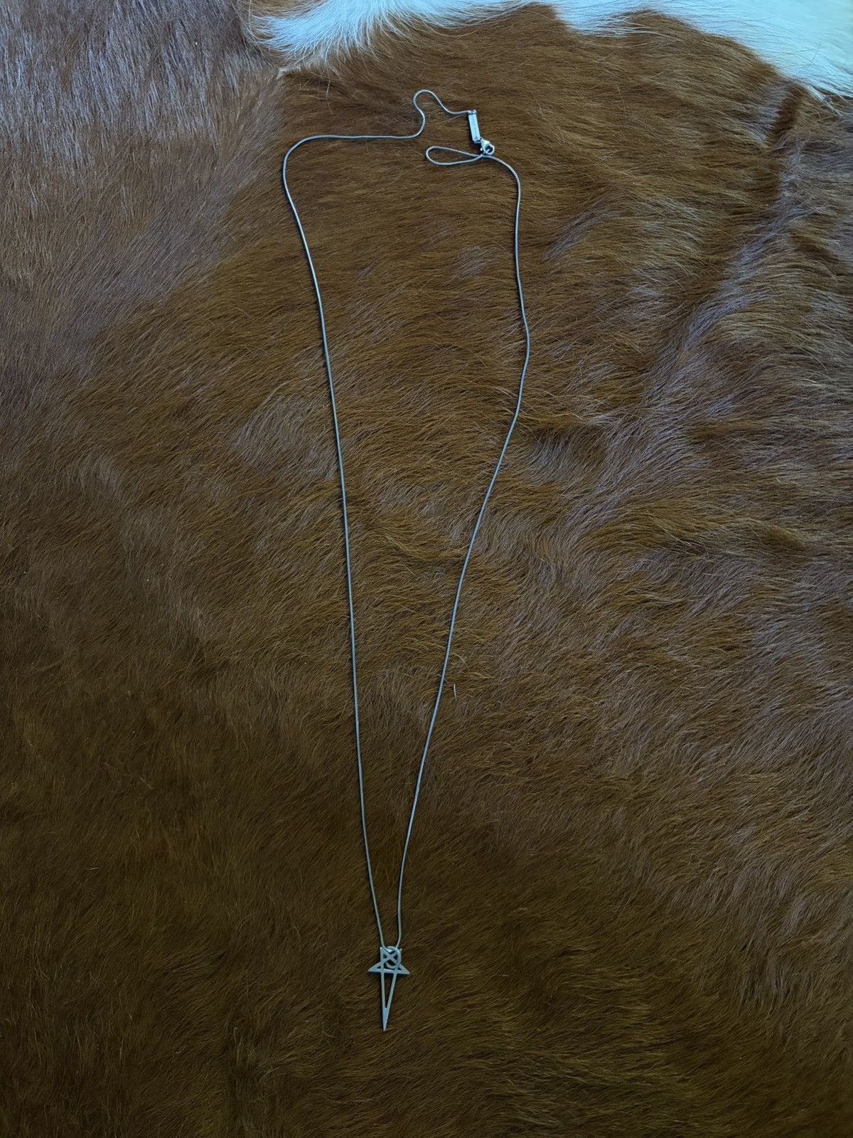 Rick Owens Pentagram Charm Necklace Size ONE SIZE - 4 Thumbnail
