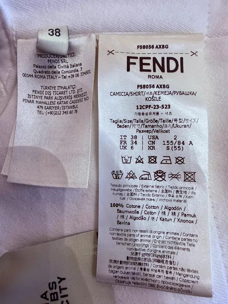Fendi Fendi White Embroidered Logo Vest Size XS / US 0-2 / IT 36-38 - 8 Thumbnail
