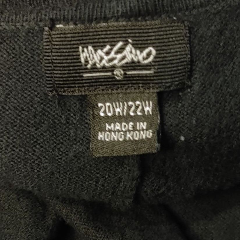 Mossimo Mossimo Women's Black Short Sleeve Open-Front Cropped Cardig Size 3XL / US 20-22 - 3 Thumbnail