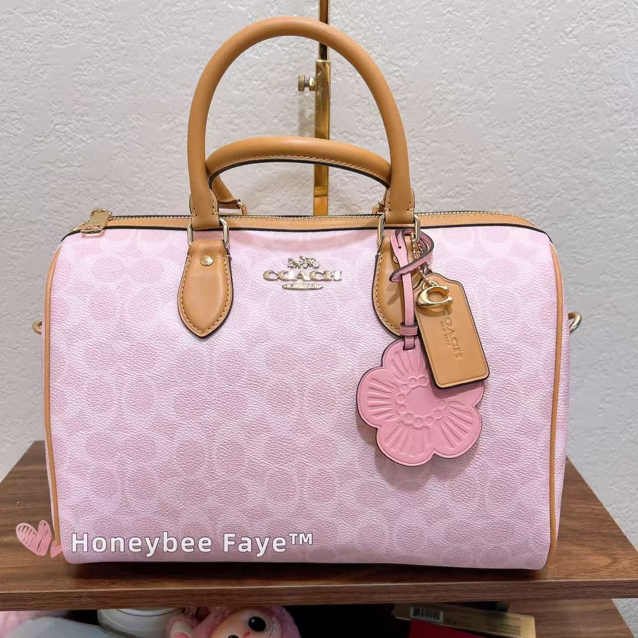 Rowan Large Satchel Bag In Signature Canvas With Charms
