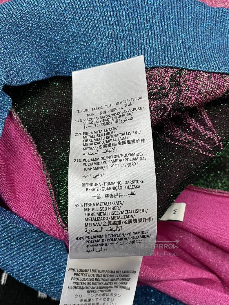 Gucci Gucci Pink and green cat cardigan coat Size M / US 6-8 / IT 42-44 - 6 Thumbnail