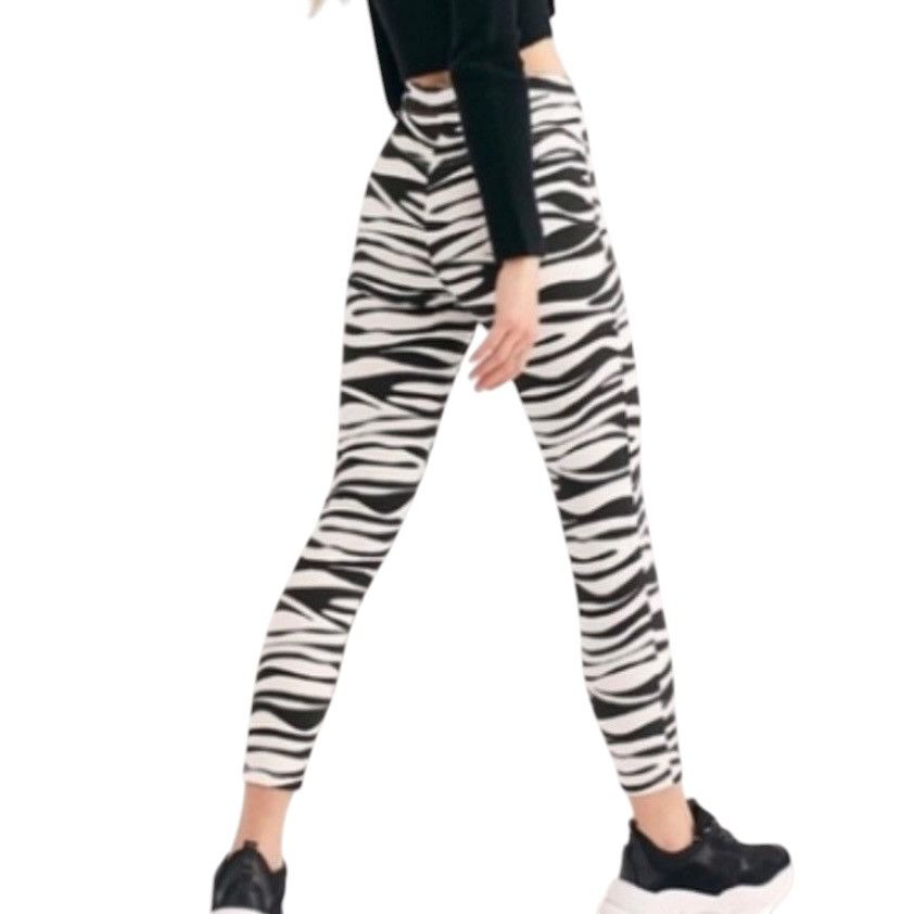 Free People We the Free white and black zebra print skinny pants Size 28" / US 6 / IT 42 - 2 Thumbnail