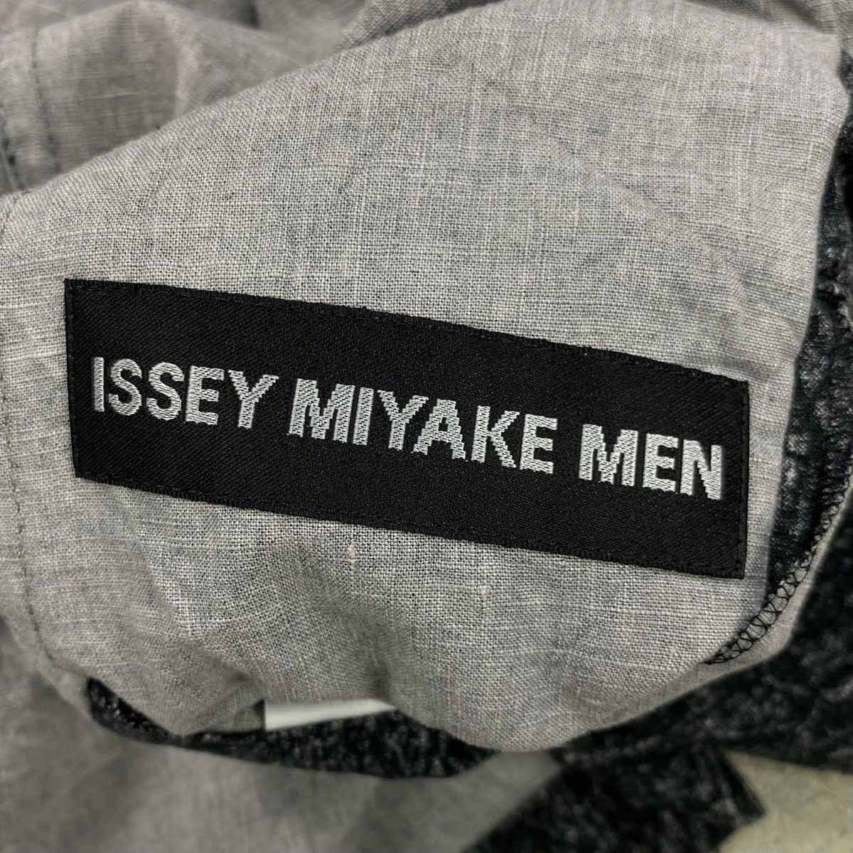 Issey Miyake SS2008 Wrinkle Print Linen Blazer Size 38R - 6 Thumbnail