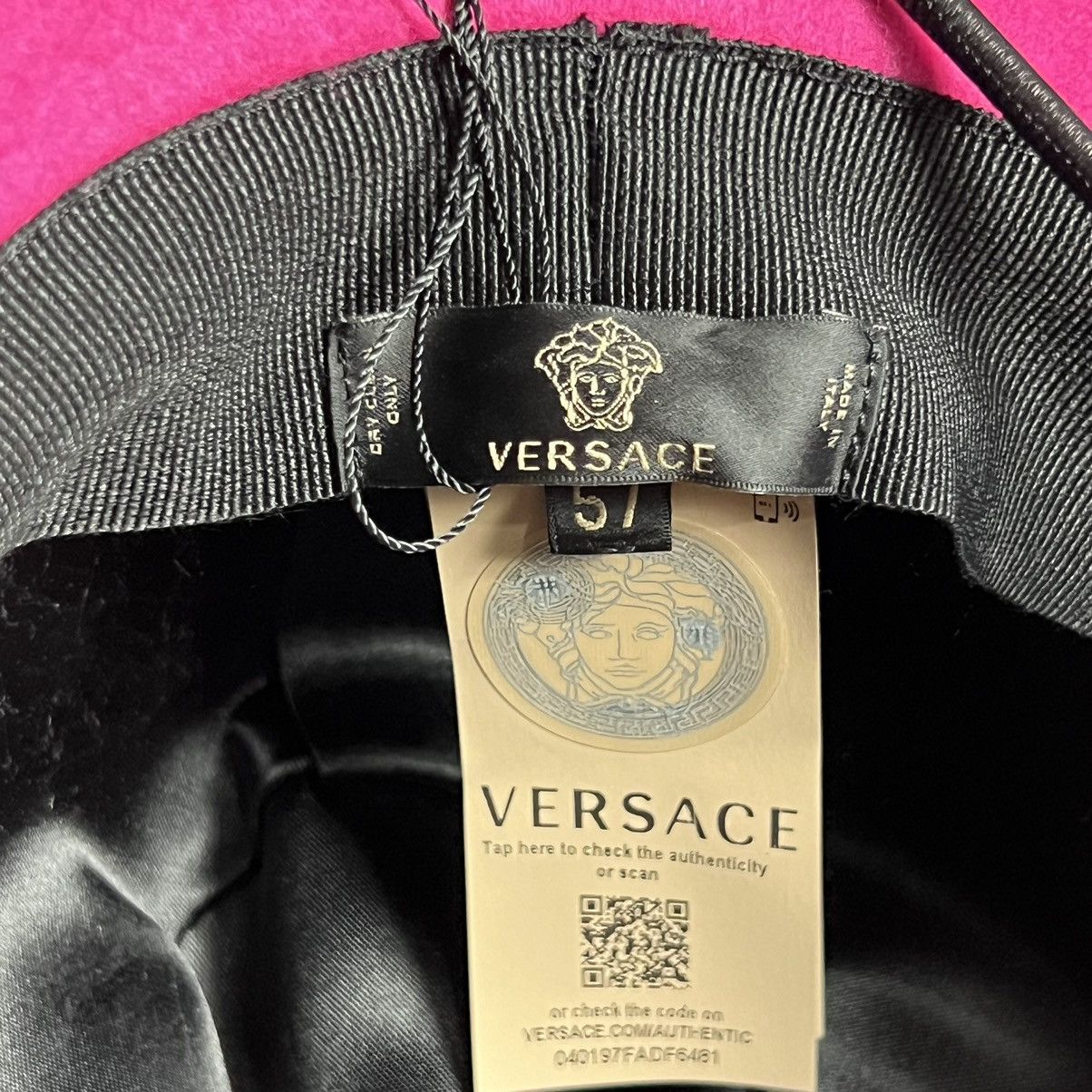 Versace Versace Embroidery Logo Wool Hat Size ONE SIZE - 5 Thumbnail