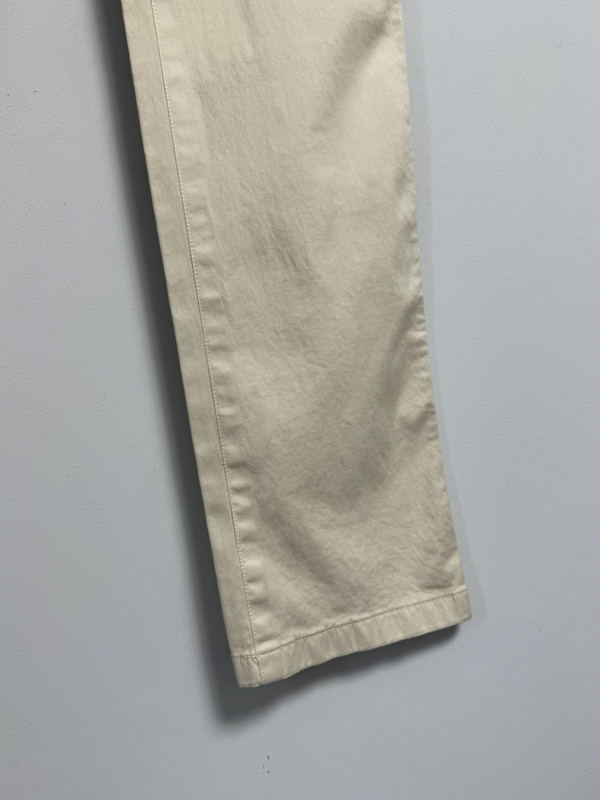 Jil Sander Jil Sander Women’s Pants Beige Luxury Cotton size 36 Size 25" / US 0 / IT 36 - 3 Thumbnail