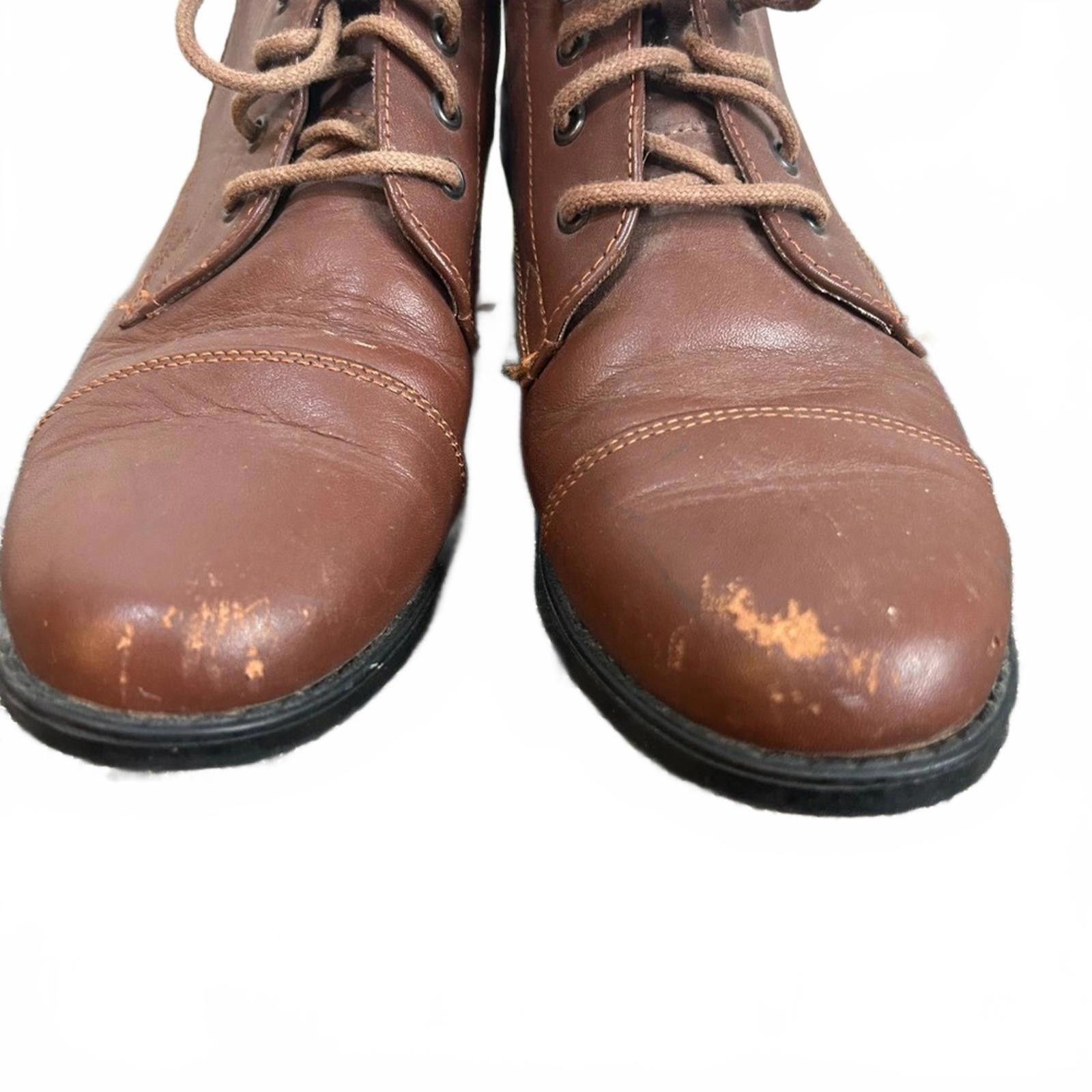 Other On Course Womens Brown Leather Lace Up Combat Boots Size US 6.5 / IT 36.5 - 6 Thumbnail