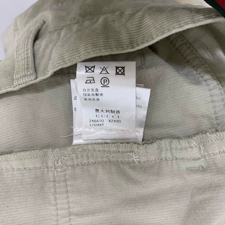 Gucci Gucci Light green corduroy casual pants 2502-Nextarrow Size US 32 / EU 48 - 7 Thumbnail