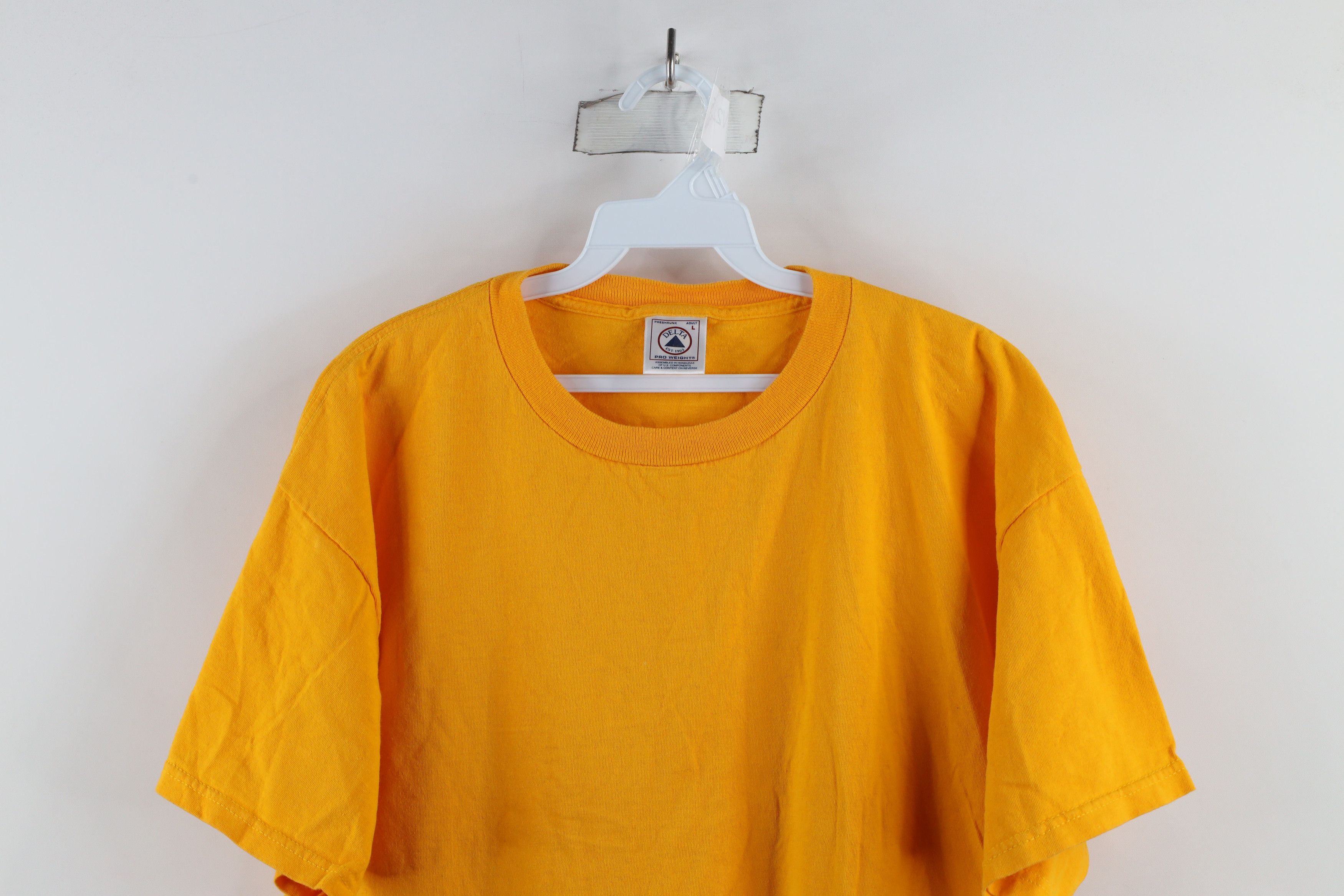 Vintage Vintage 90s Streetwear Short Sleeve T-Shirt Yellow Cotton Size US L / EU 52-54 / 3 - 2 Thumbnail