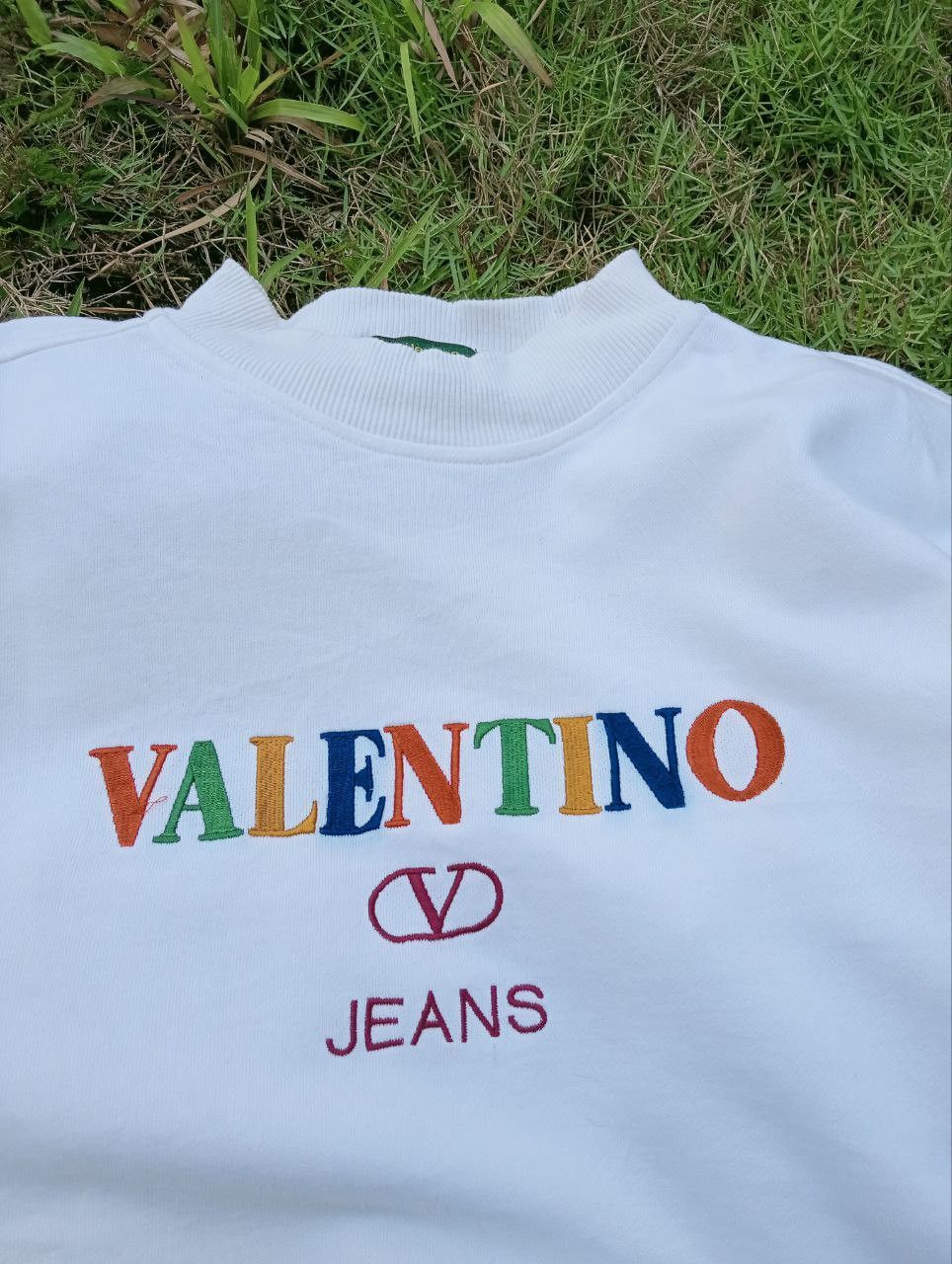Valentino VINTAGE VALENTINO MULTICOLOUR SPELLOUT CREWNECK - SIZE M Size US M / EU 48-50 / 2 - 3 Thumbnail