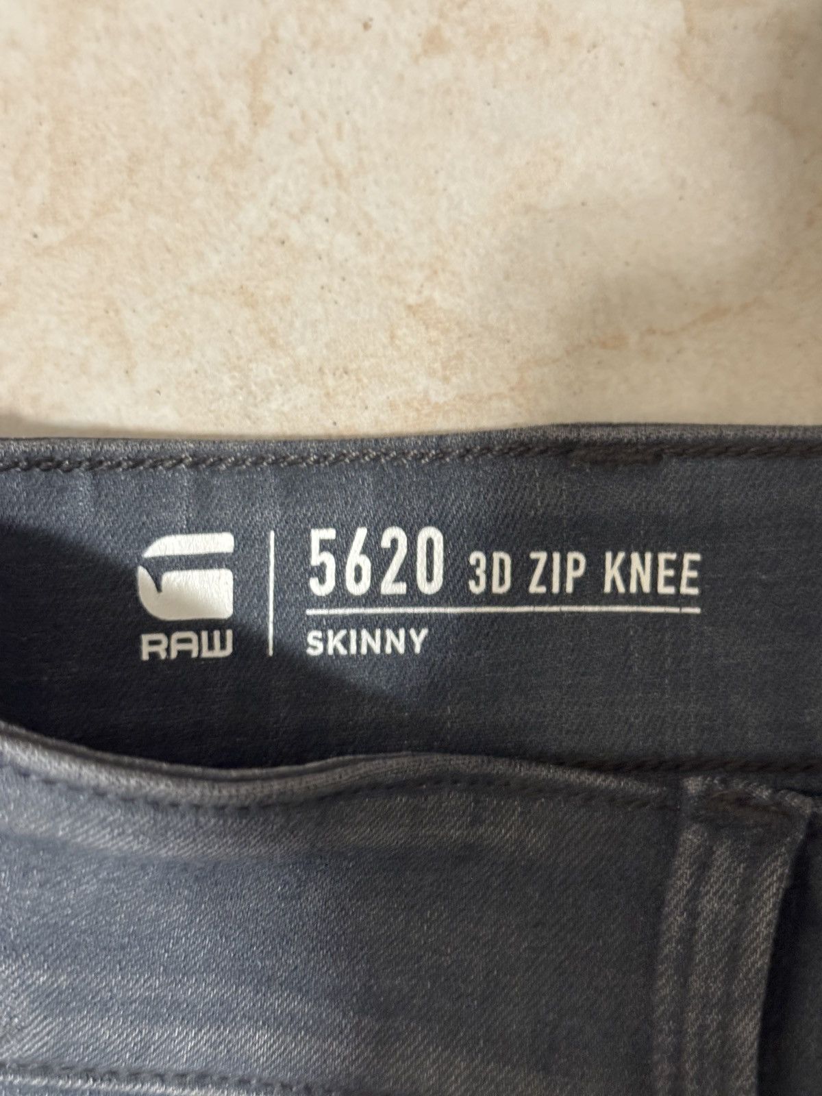G-Star G-Star Grey 5620 3D Zip Knee Denim Size US 32 / EU 48 - 3 Thumbnail