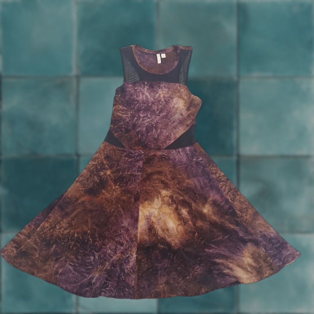 Velvet Frenchi Crushed Velvet Racer Back Dress - Size S - Women - Multicolor - Long Dress Size S / US 4 / IT 40 - 1 Thumbnail