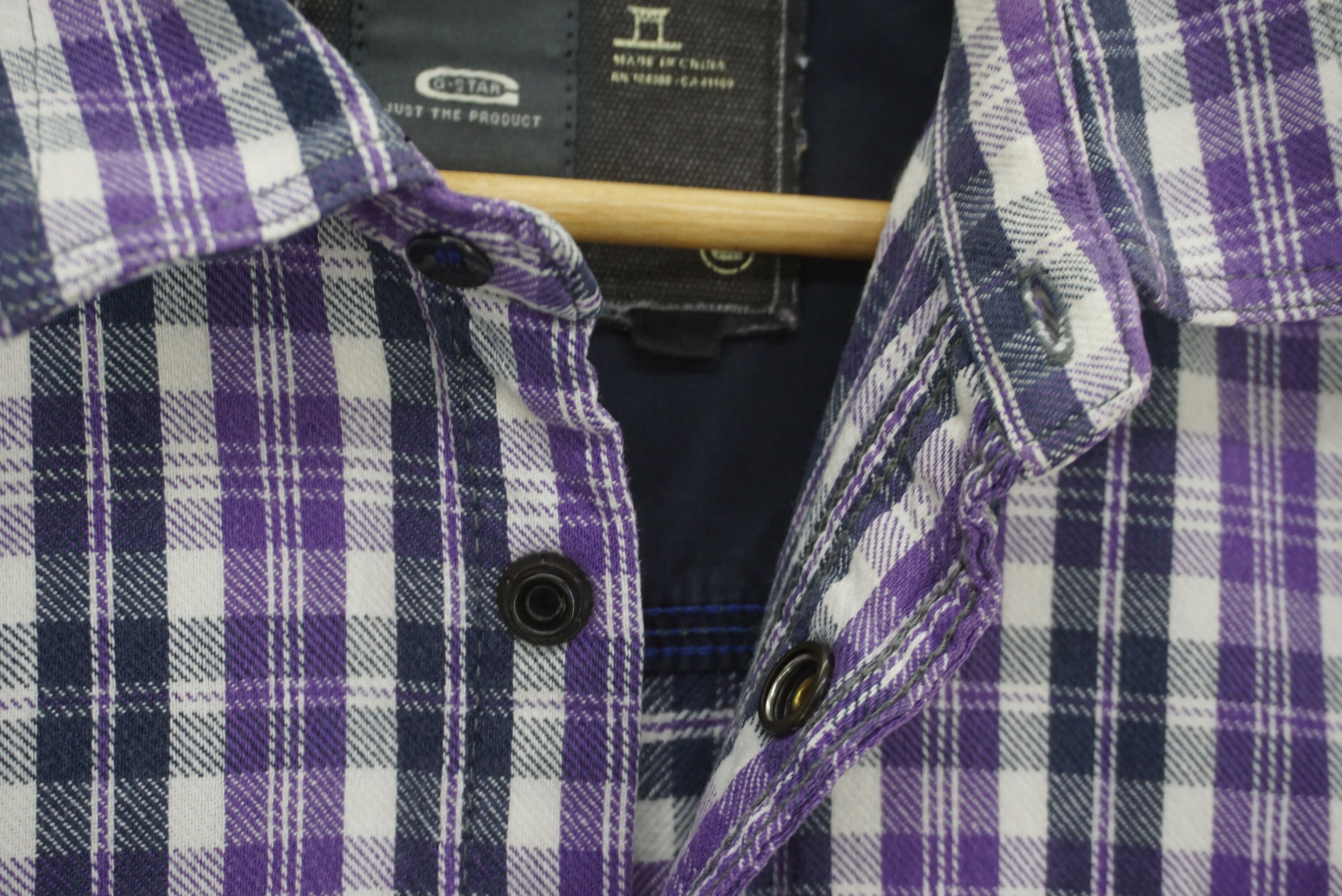 G-Star Maple Flan F Overshirt Flannel size L Snap Button Down Size US L / EU 52-54 / 3 - 7 Thumbnail