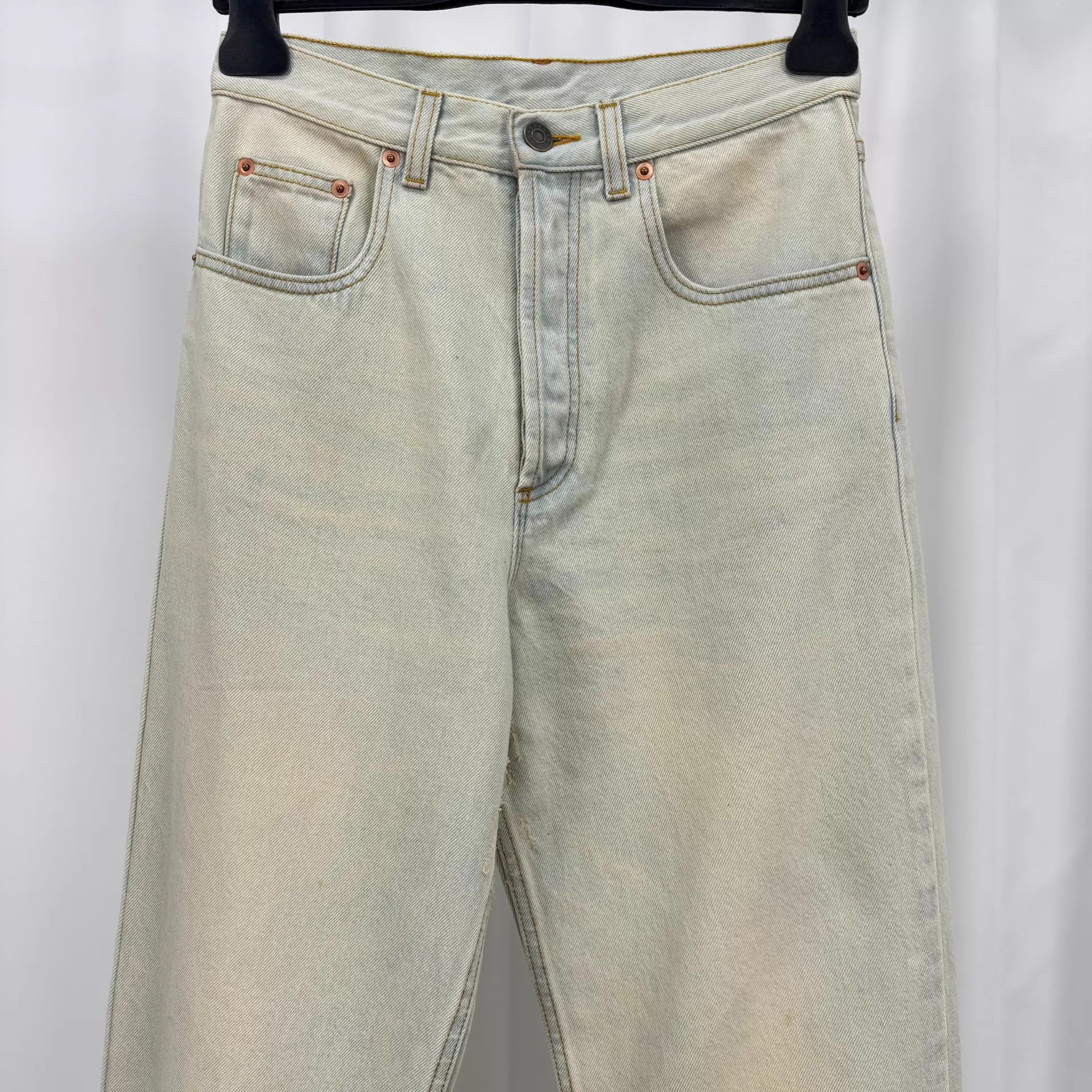 Gucci Gucci Logo Print Washed Leather Tag W26 99 New Size 26" / US 2 / IT 38 - 3 Thumbnail