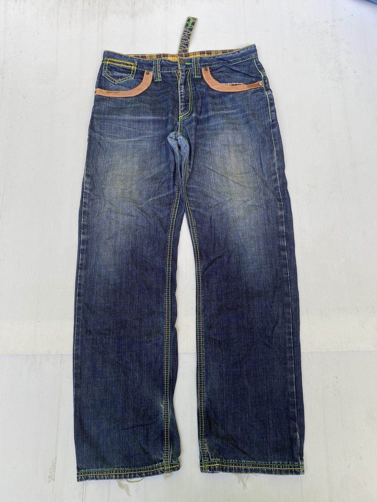 If Six Was Nine × Japanese Brand Sorridere double waist denim pants Size US 32 / EU 48 - 1 Thumbnail