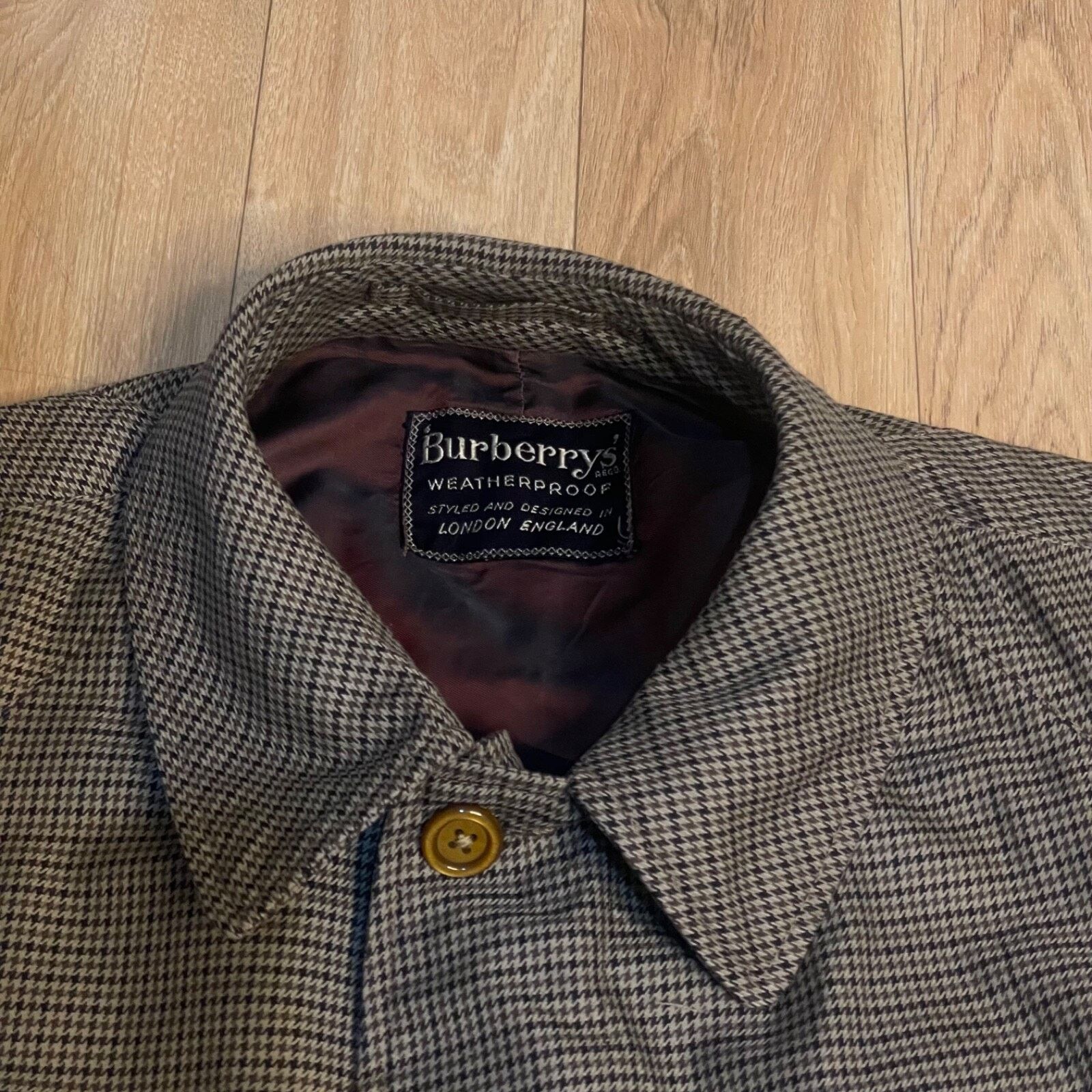 Burberry burberry Prince of Wales tweed Trench Coat VIRGIN Wool Size US L / EU 52-54 / 3 - 5 Thumbnail