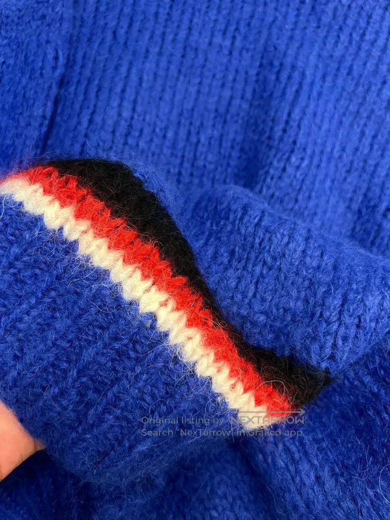 Saint Laurent Paris Saint Laurent Paris Klein Blue Alpaca Wool Sweater Size US S / EU 44-46 / 1 - 4 Thumbnail