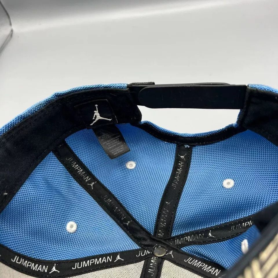 Jordan Brand Air Jordan Hat Men Blue Black Lines Jumpman Snap Back Cap Size ONE SIZE - 6 Thumbnail