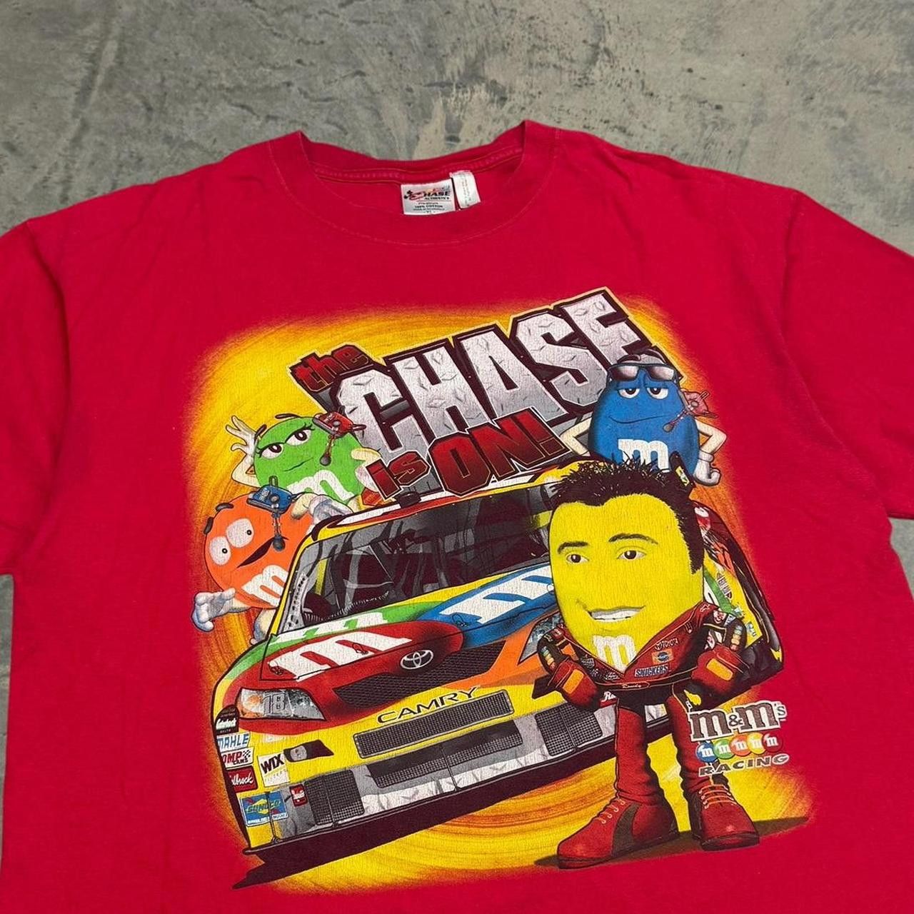 Chase Authentics × Vintage Vintage Y2K Chase Authentics M&M Kyle Busch T-Shirt Size US XL / EU 56 / 4 - 2 Thumbnail