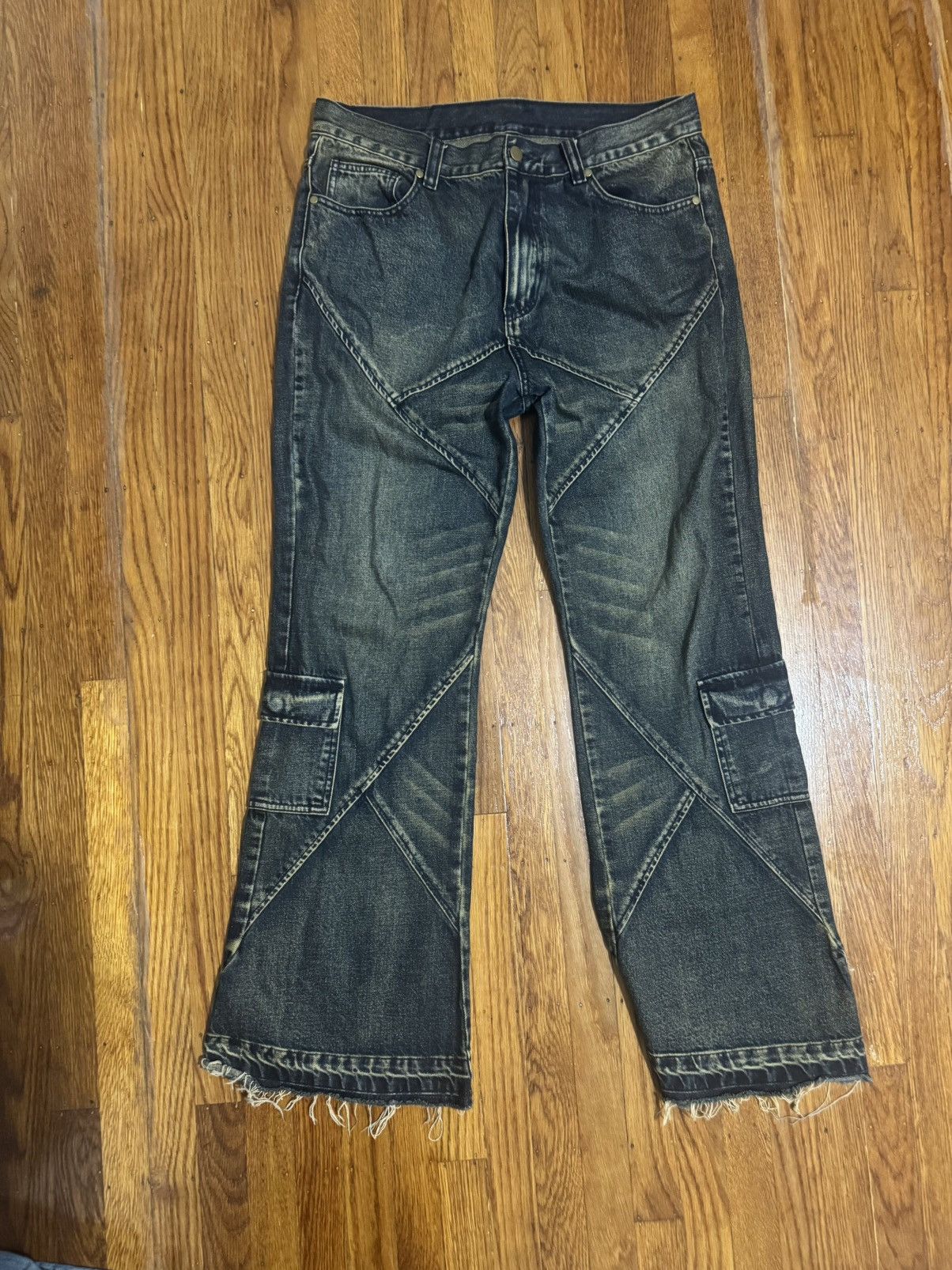 Japanese Brand Aprils Array A cut flared denim Size US 34 / EU 50 - 1 Thumbnail