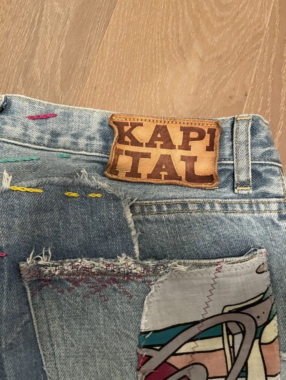 Kapital Kapital Insane Flare Hippie Patchwork Denim Jeans Size US 34 / EU 50 - 3 Thumbnail