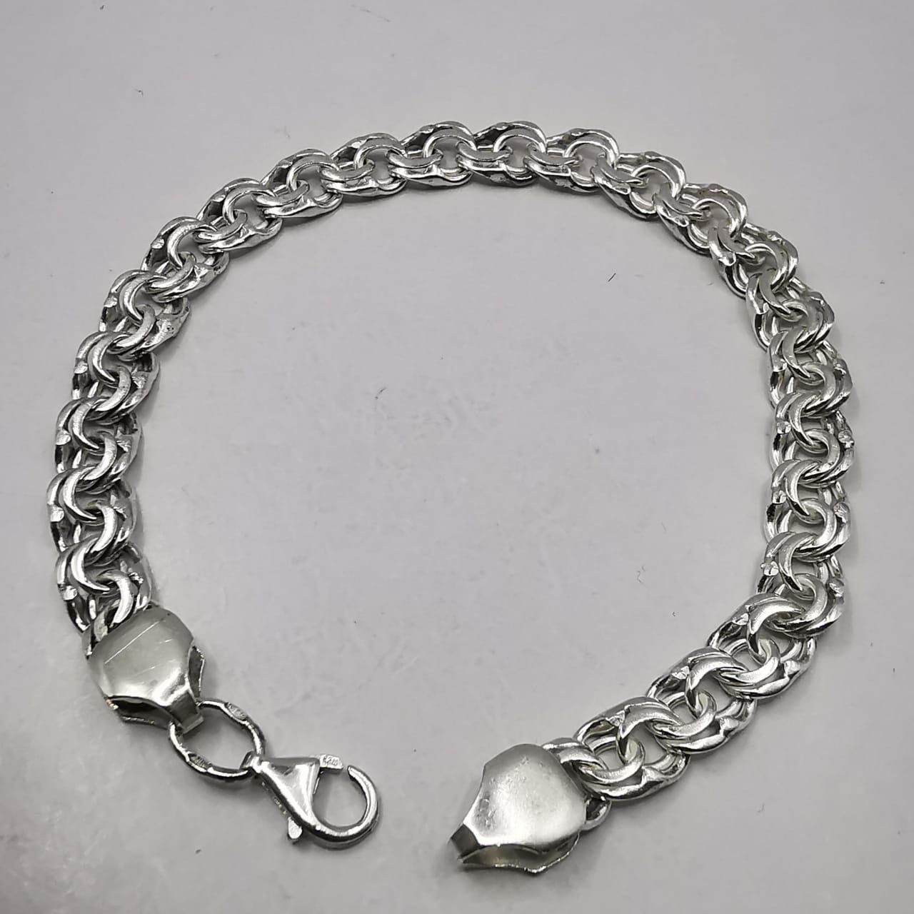 Sterling Silver Vintage Bracelet Jewelry,925 Sterling Silver,Handmade 14,16g Size ONE SIZE - 2 Thumbnail