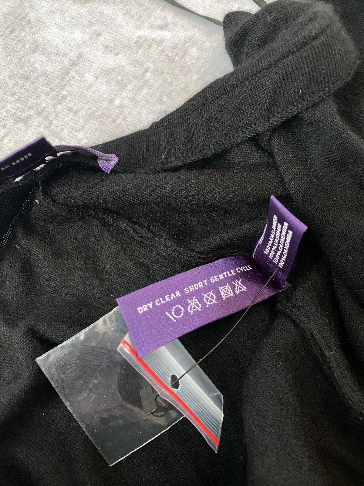 Ralph Lauren Purple Label × Vintage 100% Cashmere Ralph Lauren Purple Label Black Maxi Skirt Size 34" / US 12 / IT 48 - 4 Thumbnail