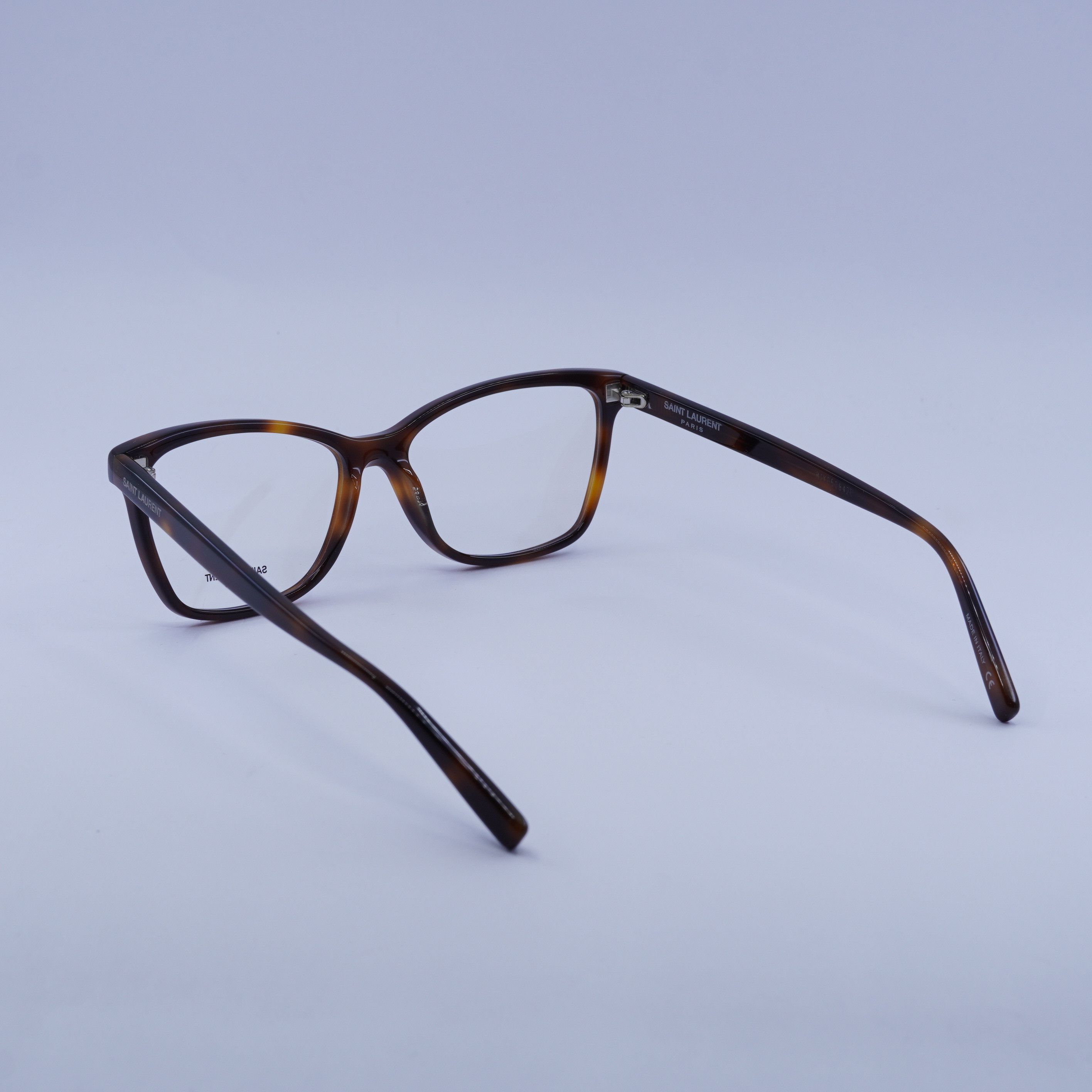 Saint Laurent Paris Saint Laurent SL503 003 Eyeglasses Havana 56mm Cat Eye Frame Size ONE SIZE - 9 Thumbnail
