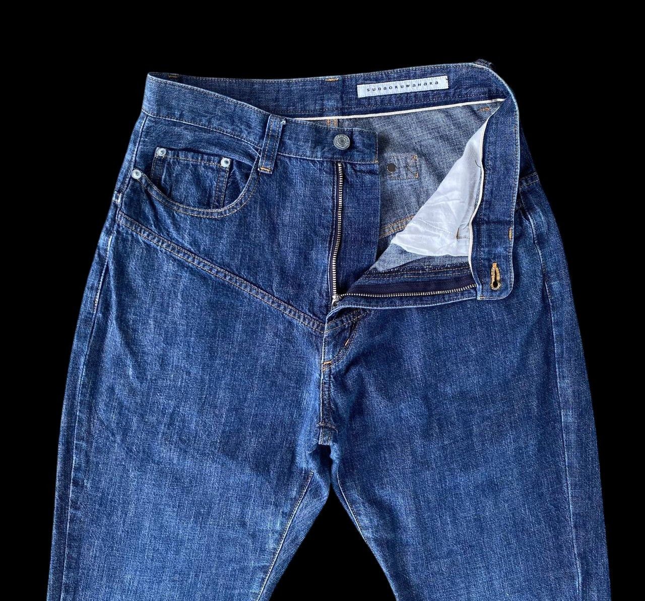 Issey Miyake SUNAOKUWAHARA JAPAN SHORT ANKLE CUT DENIM Size US 30 / EU 46 - 3 Thumbnail