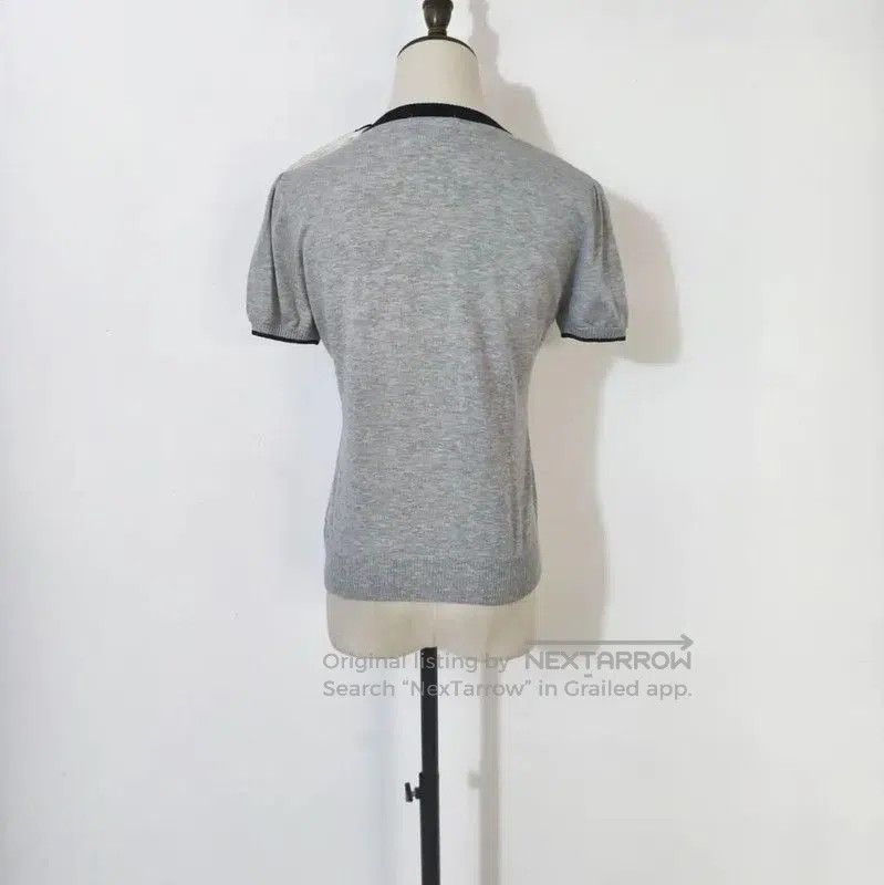 Burberry Burberry Gray Cotton Short Sleeve T-Shirt. Size M / US 6-8 / IT 42-44 - 4 Thumbnail