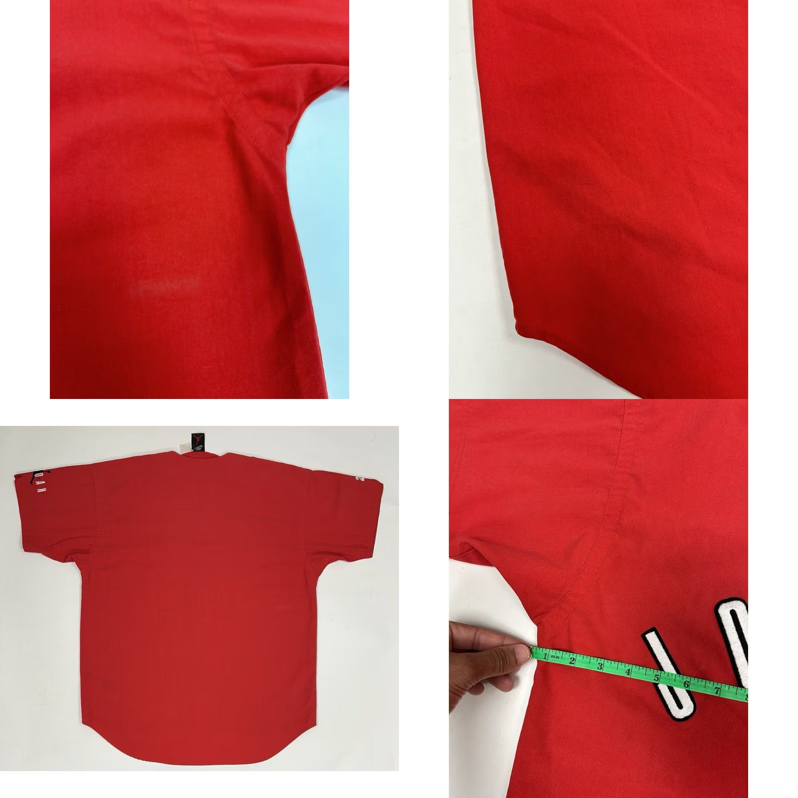 Nike VINTAGE Nike Air Jordan Spellout Logo Baseball Jersey & Matching Shorts Set XL/L Size US XL / EU 56 / 4 - 9 Thumbnail