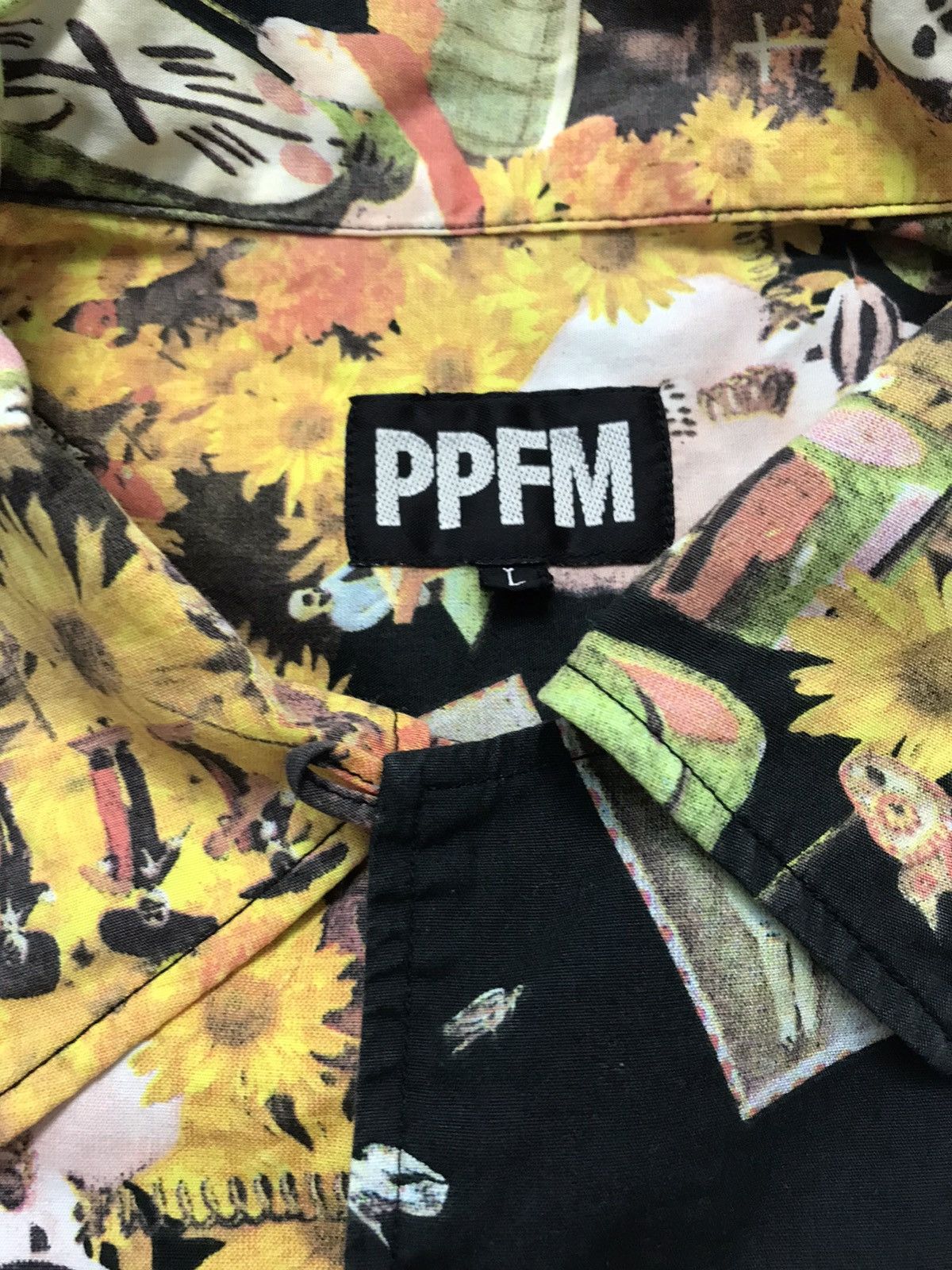 Issey Miyake × Japanese Brand × PPFM Vintage PFFM Full Print Button Shirt Size US M / EU 48-50 / 2 - 7 Thumbnail