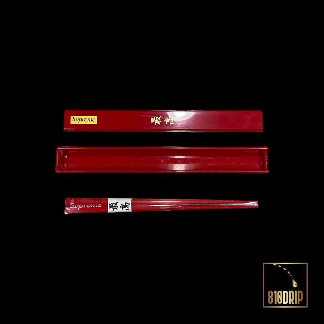 Pre-owned Supreme Fw17 Chopstick Set In Red