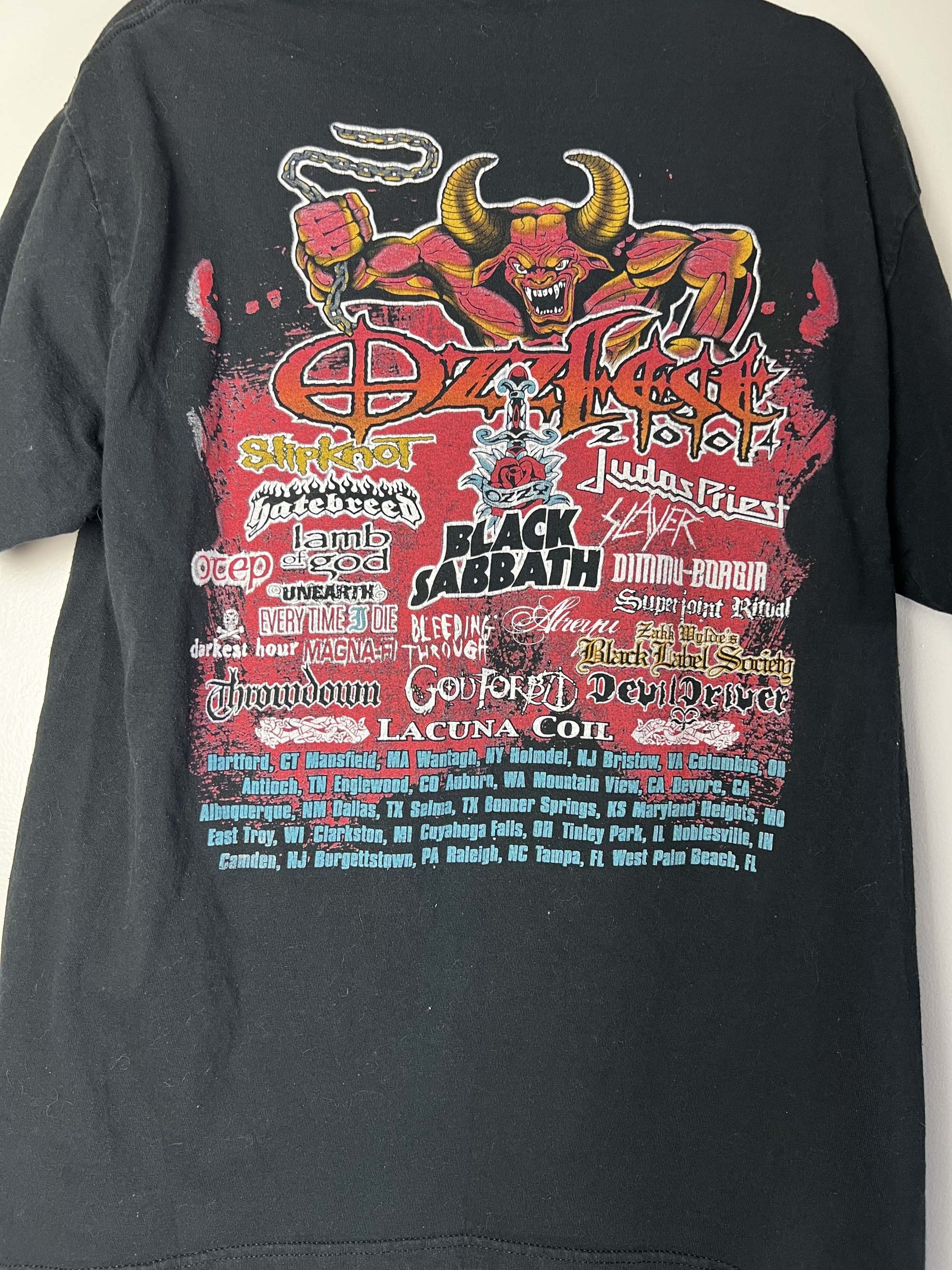 Ozzy Osbourne Vintage 2004 Ozzfest Tour T-Shirt Size US L / EU 52-54 / 3 - 10 Thumbnail