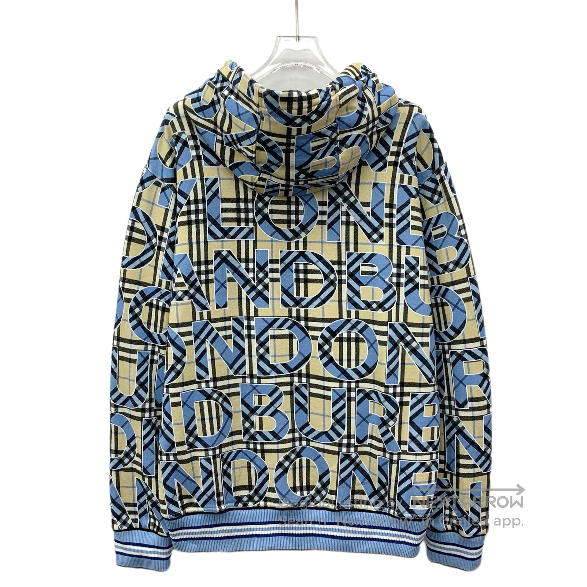 Burberry Burberry Color-blocked tartan lettering print cotton hoode Size US M / EU 48-50 / 2 - 2 Thumbnail