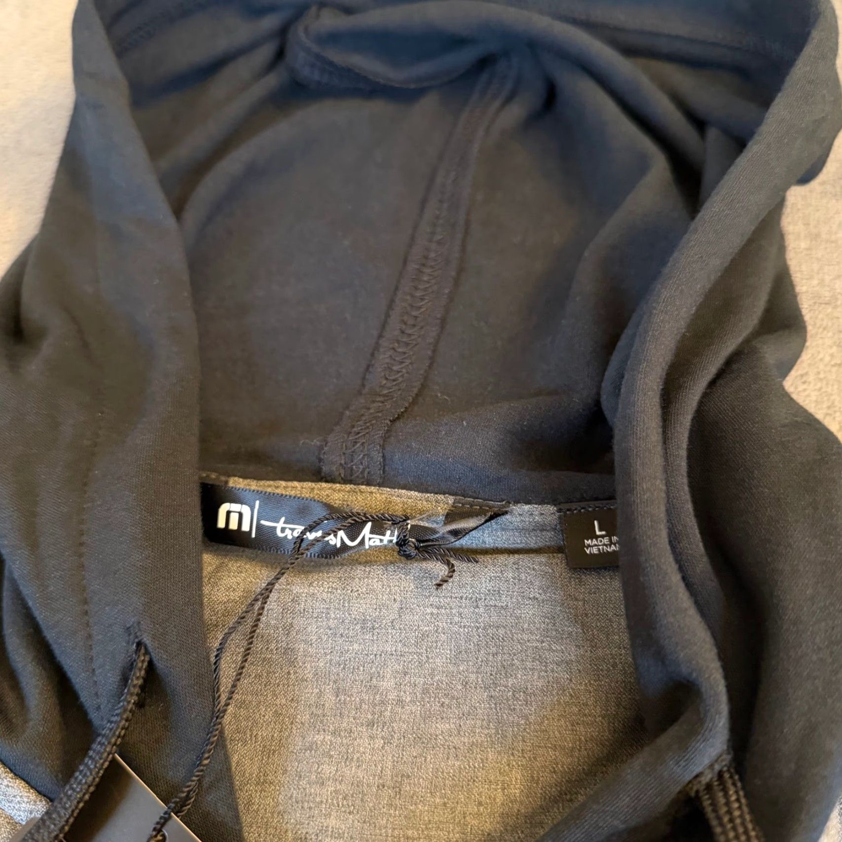 TravisMathew TravisMathew Scavenger Quilted Vest Hoodie Heather Dark Grey Men's Large NWT Size US L / EU 52-54 / 3 - 5 Thumbnail