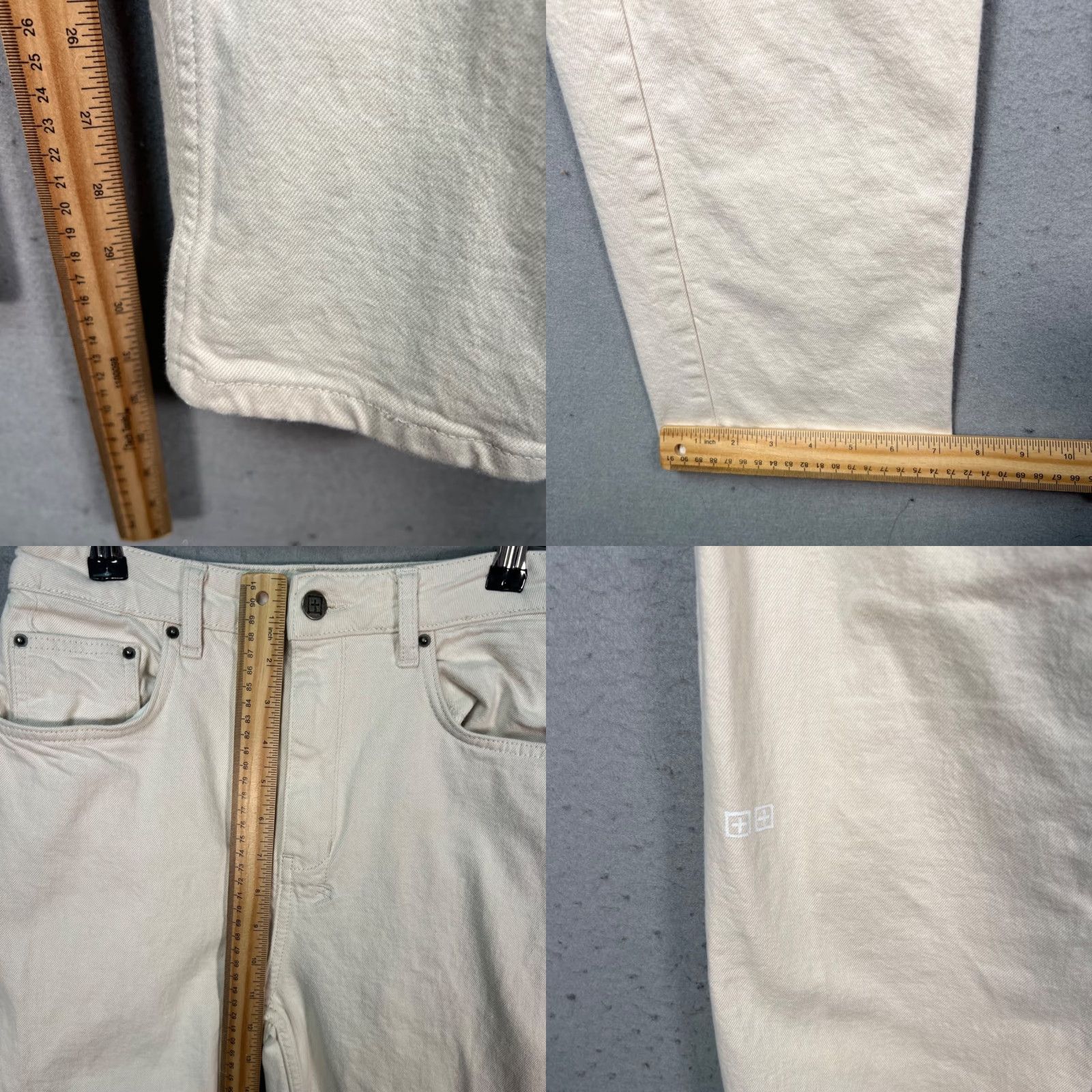 Ksubi VINTAGE ksubi Mens Jeans White 29 Slim Straight-Leg Cotton Denim 5-Pocket Mens Size US 29 - 8 Thumbnail